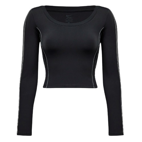 나이키  원 피티드 드라이 핏 긴팔 크롭 탑 FV8092-010