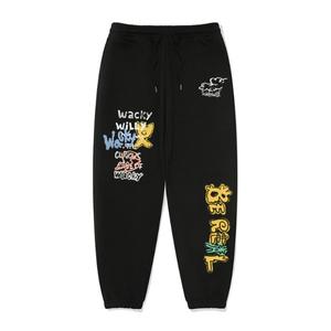 와릿이즌 스프레이 그래픽 스웻 팬츠 MG2403PT12BK