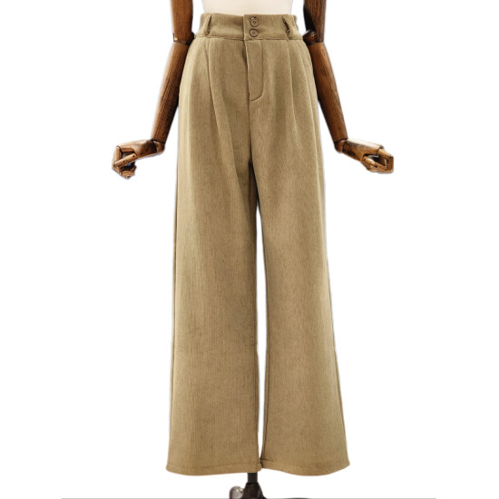 나인스텝 기모 투버튼 코듀로이 팬츠 N24NP4402