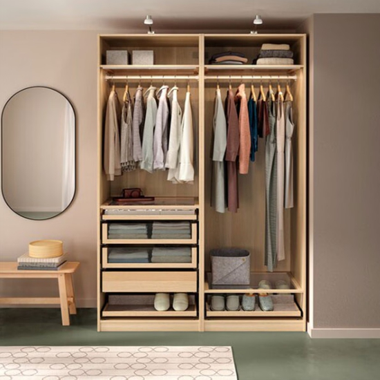 이케아  PAX 팍스 옷장프레임 화이트 750