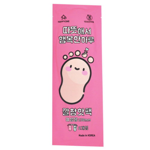 해피데이  따뜻해서 행복한 하루 깔창 핫팩 여성용 2개입 70g