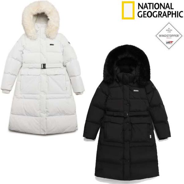 내셔널지오그래픽 아틀라스 윈드스토퍼 롱기장 구스 다운 점퍼 N244WDW320