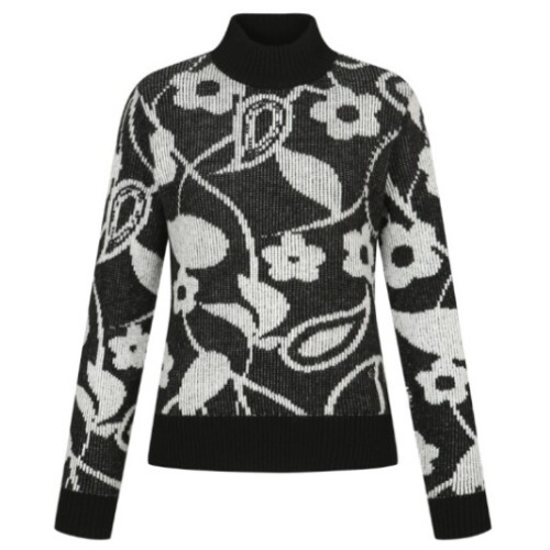 핑  자가드 방풍 긴팔 니트 121D4SR481_BK