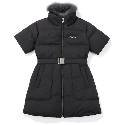 말본골프  벨티드 숏 슬리브 다운 자켓 M4422PDJ13BLK