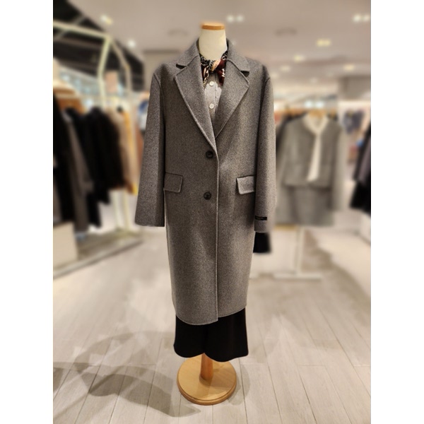 숲(SOUP) 여성 구스등판 핸드메이드 투버튼 코트 SABHC3A