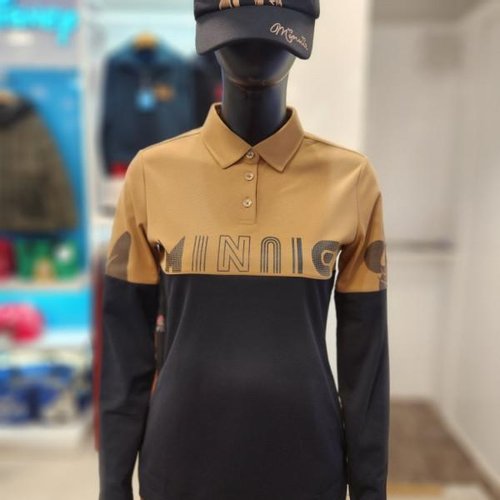 디즈니골프 하프 배색 아트웍 카라 티셔츠 DO8LTS004