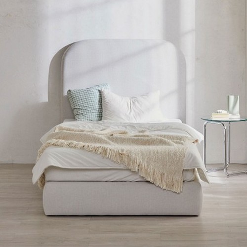 휴먼앤퍼니처 포그 아쿠아텍스 패브릭 평상형 호텔 침대 SS