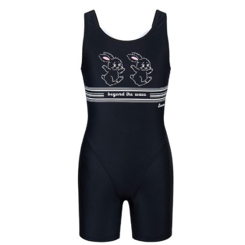 레노마  여아 2.5부 버니즈 반신수영복 블랙 RN-GF2E561-BK