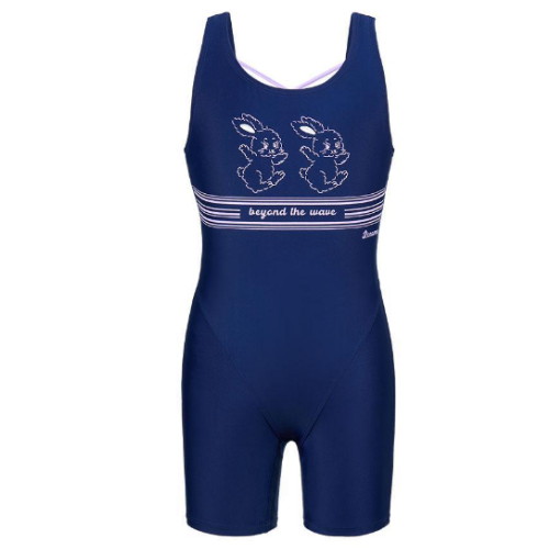 레노마  여아 2.5부 버니즈 반신수영복 네이비 RN-GF2E561-NV