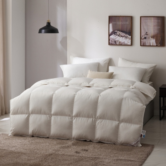 폭스베딩 겨울용 80수 헝가리 구스이불+초극세사 알러지케어 이불커버