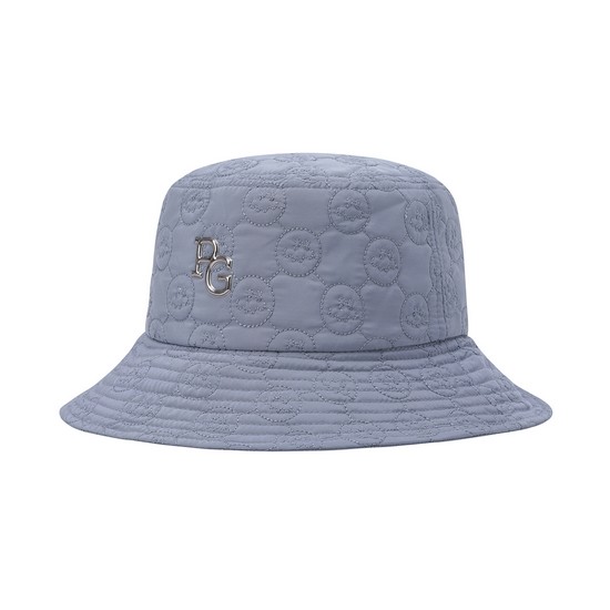 크리스패션 파리게이츠 스마일 퀼팅 버킷햇 521D3CPA02_BL