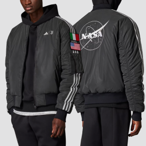 아디다스  유벤투스 나사 콜라보 인스파이어드 라이프스타일 리버시블 봄버 자켓 JE3130