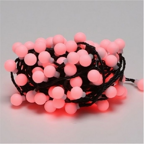 비츠온  LED 크리스마스트리 앵두볼 전구 흑색선 적색 96구