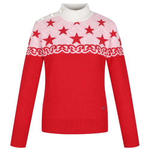 핑  별패턴 방풍 긴팔 니트 121D4SR352_RE