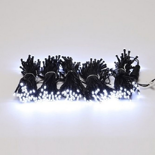 비츠온  LED 크리스마스트리 전구 연결형 흑색선 백색 300구