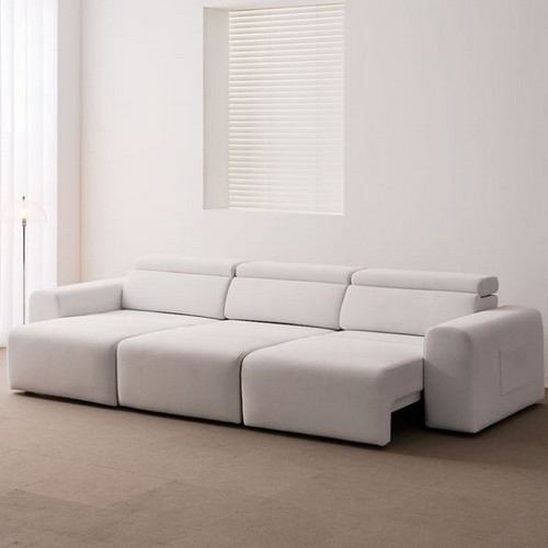 라자가구 미노르 슬라이드 무빙 패브릭 소파 4인용