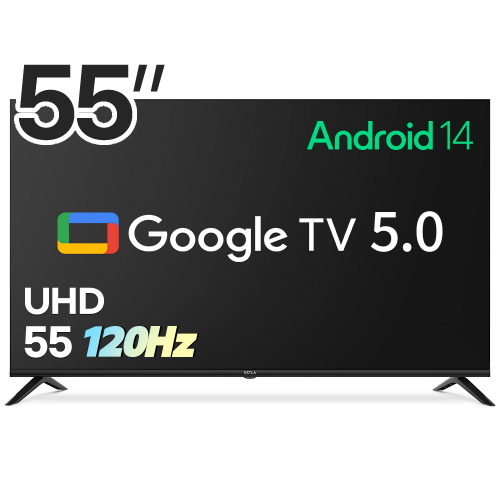이스트라  120Hz AI 맥스 139cm (55인치) UHD 구글 5.0 스마트TV