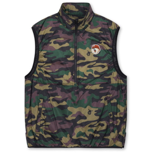 골든베어 패디드 하프 집 베스트 G4VAW24715BRX