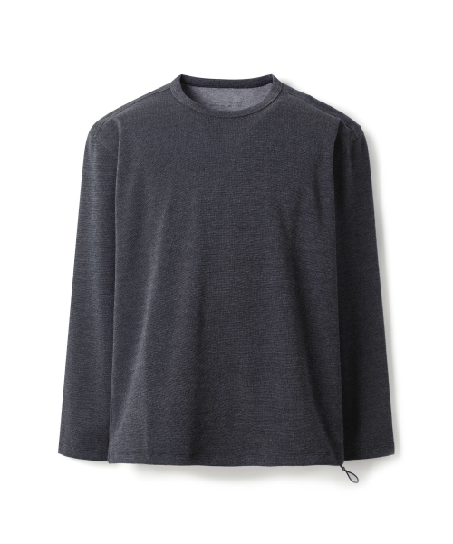 시리즈 투톤 조직 긴팔티 SATAA24021NYX