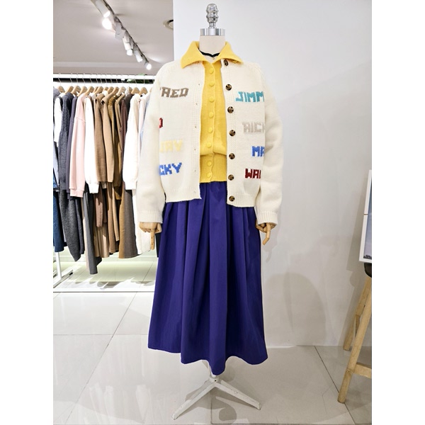 4CUS 할리웃 네이밍 카디건 FW4K7KC0096