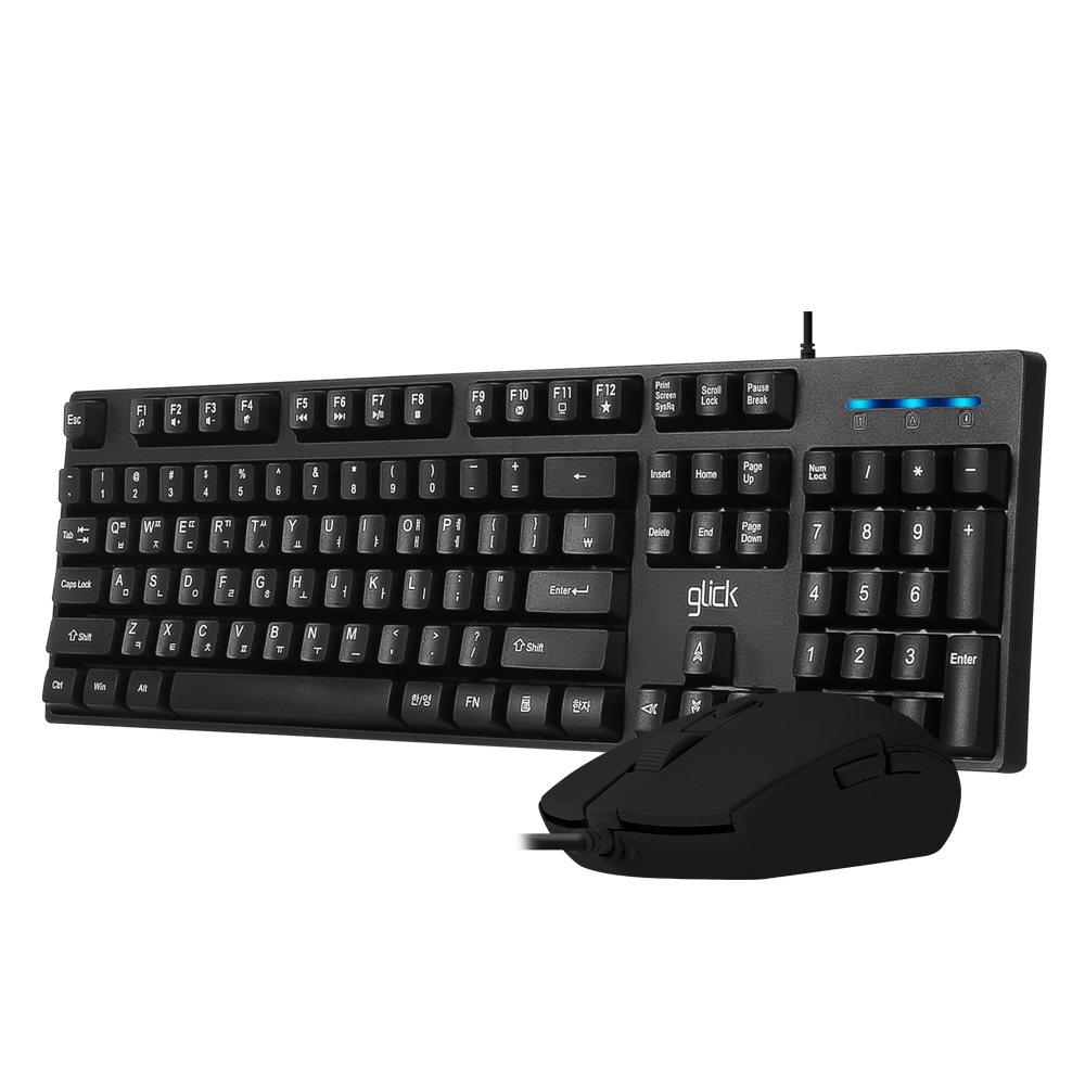 지클릭커  OFFICEPRO GMK-500 스탠다드 M 무소음 키보드 마우스 세트