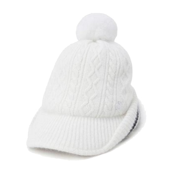 르꼬끄골프  니트 모자 GP422LCPN2_WHTE