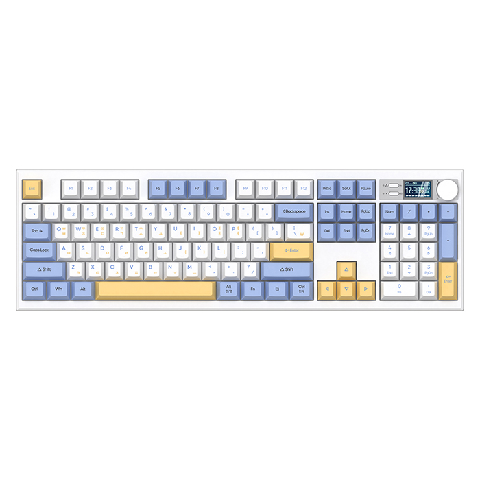 ABKO  AS104 오피스네비게이터 유무선 기계식 블루레몬