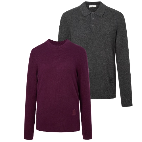 LF 헤지스골프 캐시미어 카라니트+모크넥 캐시미어니트 커플기획상품 0YSW4D11101