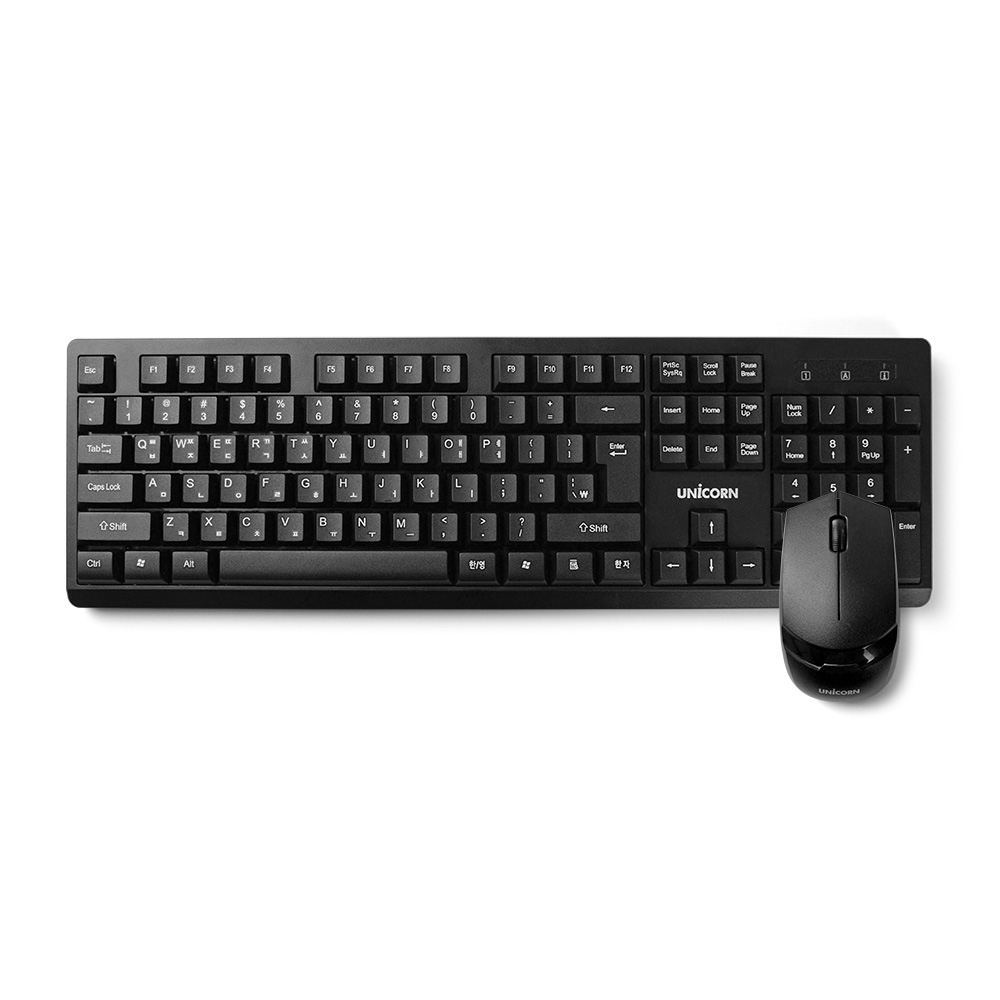 서진네트웍스 유니콘 BK-3000S 무선 키보드 마우스 세트