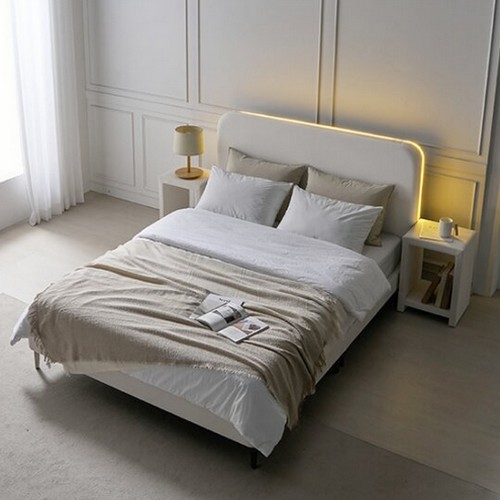 상일리베가구 데이지 패브릭 LED침대 SS