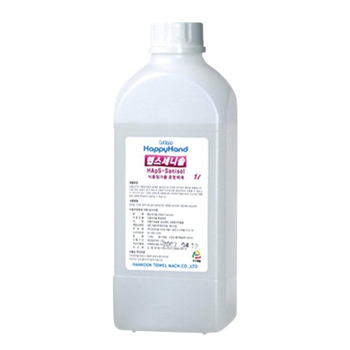 한국타올기산업  해피핸드 헵스세니솔 손소독기 리필액 1L HTM-620A