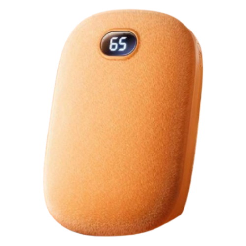 휴대용 손난로 충전식 전자 핫팩 미니 USB 조약돌 10000mAh 오렌지 해외구매