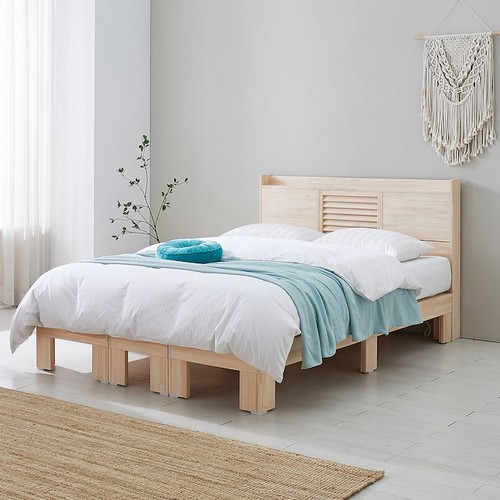 가이온 아이린 편백나무 평상형 LED침대 SS