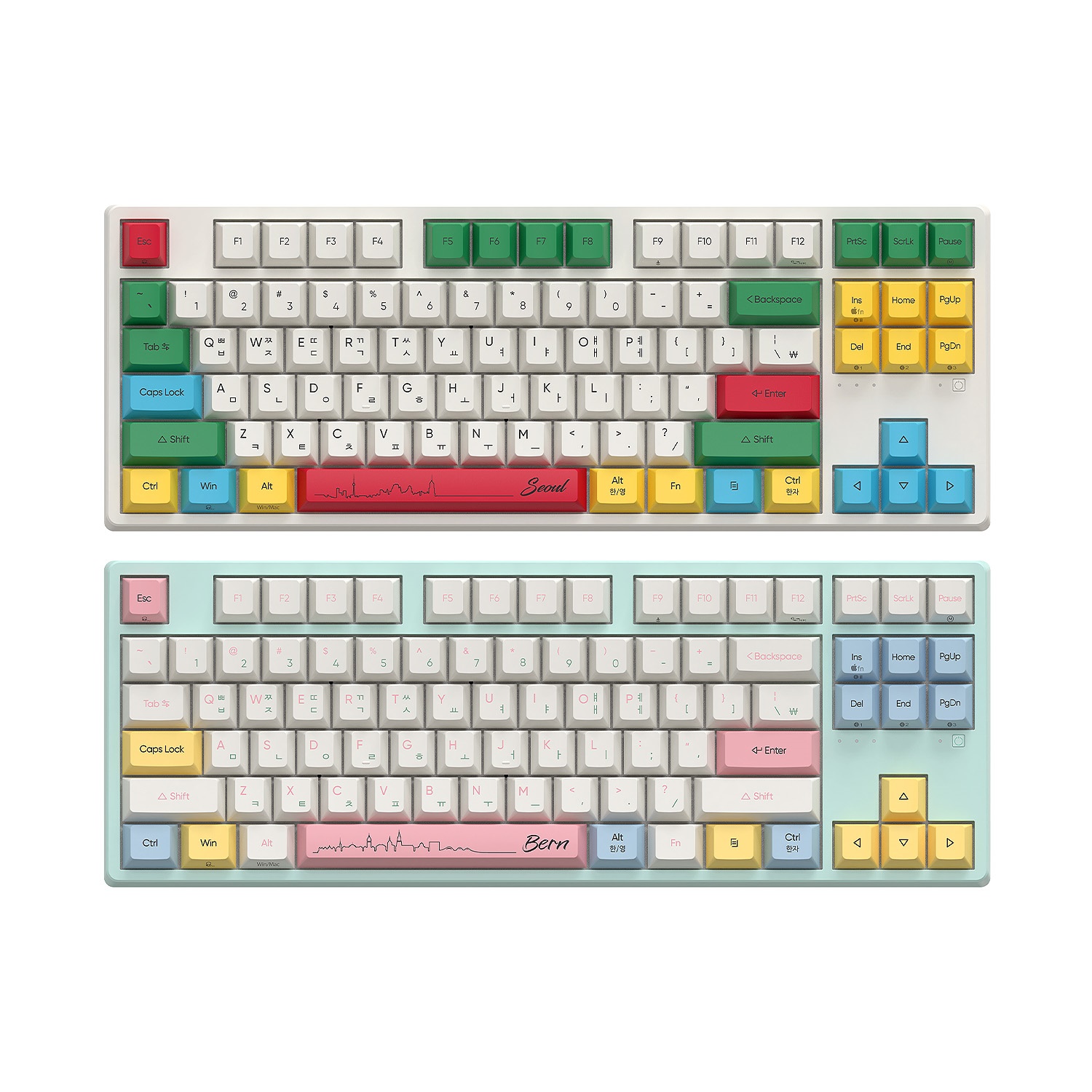 ABKO  KN35BT TKL DRT 8K 염료승화 블루투스 유무선 무접점 타이핑고래