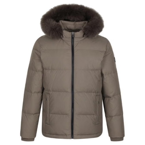 팬텀  폭스퍼 후드 덕다운 패딩 점퍼 211D4JP203_BG