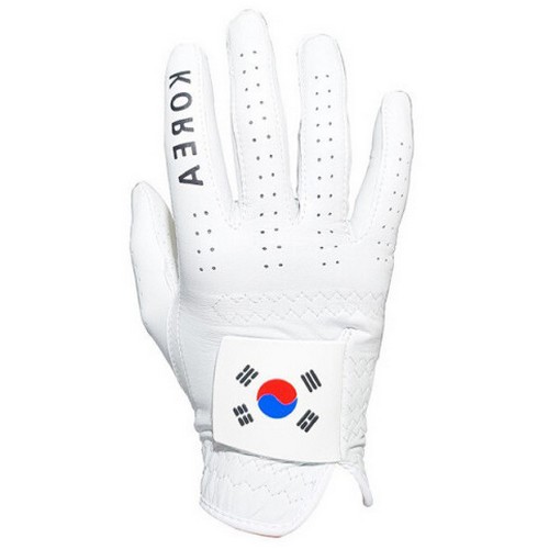 MPK인터내셔널  국가대표 태극기 타공 양피 골프장갑 오른손