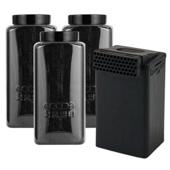 에코체  ECC-800 ECC-888 호환 활성탄 리필 3개 + 하우징필터 1개