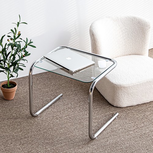 에이비퍼니쳐 레논 사이드 유리 테이블 46cm