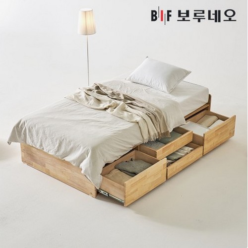 BIF보루네오 네이블Po 무헤드 4서랍 침대 SS