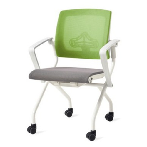 파로마  하임 더그 화이트 이륜형 회의용 사무용 메쉬의자