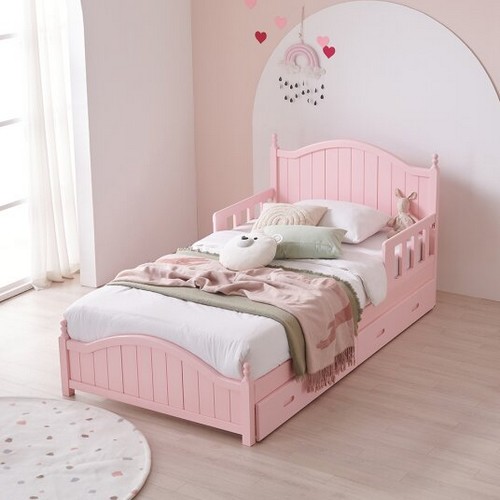 상일리베가구 루이즈 공주 원목 수납 침대 SS