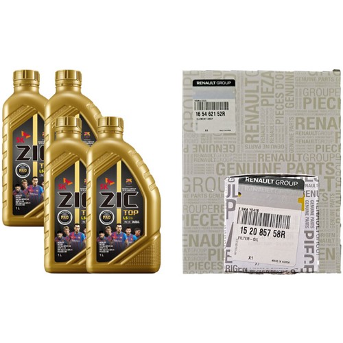 SK엔무브 ZIC 탑 LS 5W30 4L + 순정필터 르노 SM6 가솔린