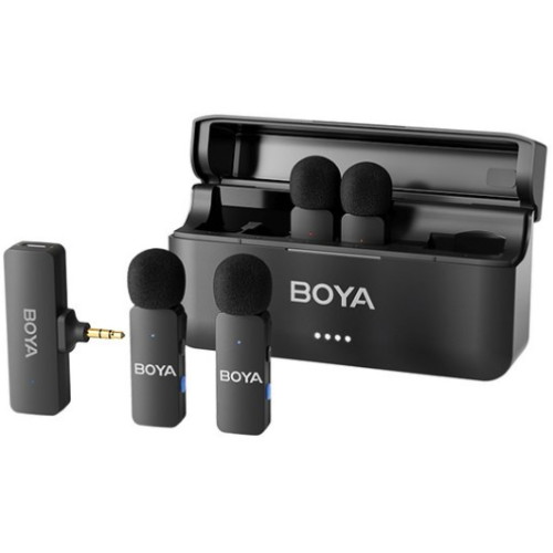 BOYA  BY-V4 2.4G 4채널 무선마이크 3.5mm TRS타입