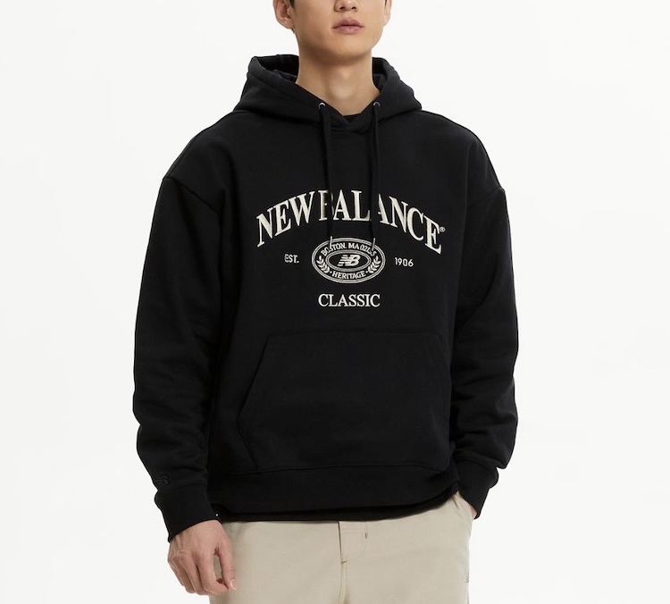 뉴발란스 헤리티지 기모 후드티 NBN0E41123