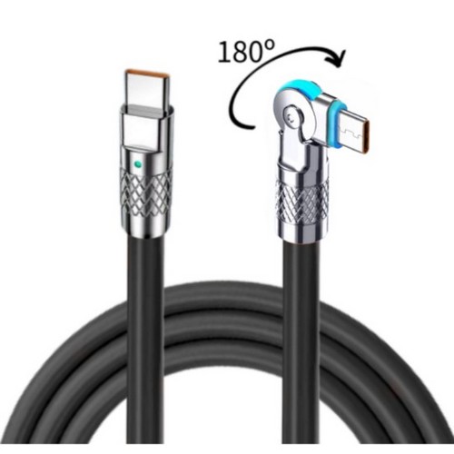 PD C to C타입 120W LED 회전 케이블