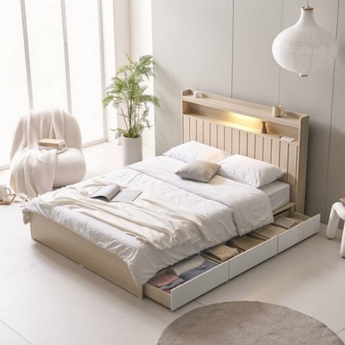 BIF보루네오 아르메 브릭스 수납형 LED침대 SS