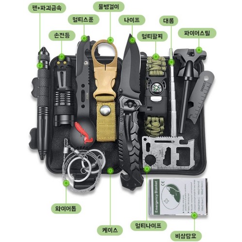 서바이벌 제이헤븐 생존 키트 12종 세트