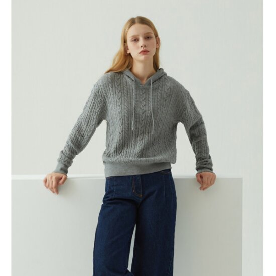 디즈니골프  케이블 후드 니트 SO4LKT030