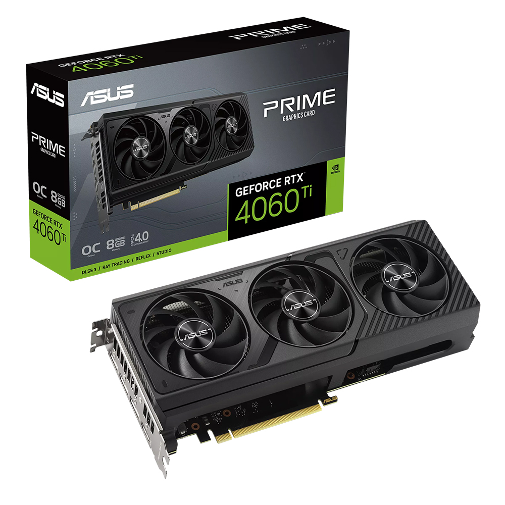 ASUS PRIME 지포스 RTX 4060 Ti O8G OC D6 8GB 대원씨티에스