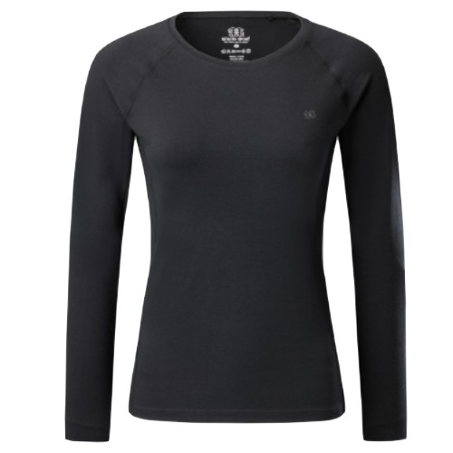 코오롱스포츠 메리노울 베이스레이어 상의 JKICX24302BLK